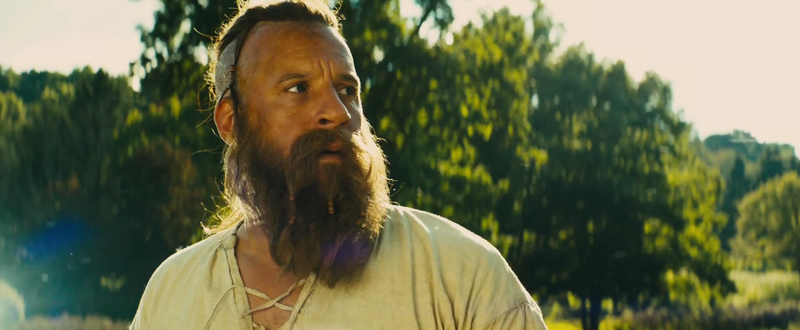 Illustration for article titled Vin Diesel's Fake Beard Steals The Show in the Last Witch-Hunter Trailer
